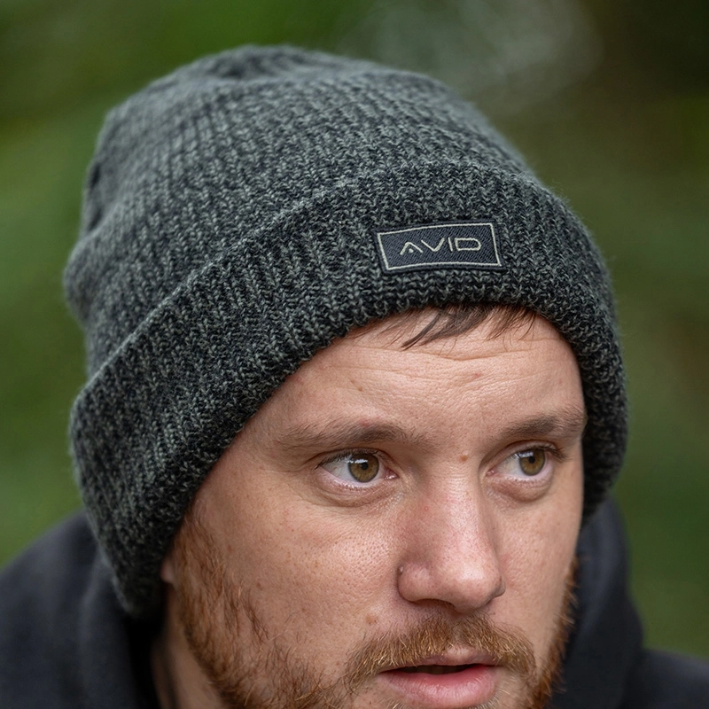 Avid Carp Marl Knit Beanie Green